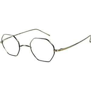 Kame Man Nen KMN 901L Unisex Eyeglass Frame TS Silver